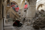 Syrian War aftermath, Aleppo, Syria - 05 Jan 2016