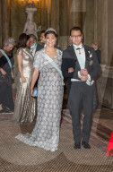 PEOPLE - Schweden: Schwangere Prinzessinnen am offiziellen Dinner in Stockholm