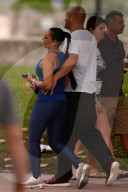 EXKLUSIV - Mel B mit Stephen sportlich in Miami Beach unterwegs