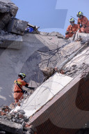 NEWS - Aufräumarbeiten nach dem schweren Erdbeben in Taiwan