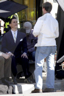PEOPLE - Matt Bomer und Lilly Collins bei den Dreharbeiten zu  "The last Tycoon"