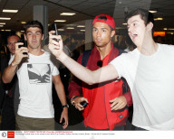 The Portugal football team arrive ahead of their World Cup Qualifier, Belfast, Northern Ireland, Britain - 05 Sep 2013