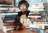 Novelist/biographer Margaret Forster At Home With Books.