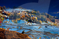 FEATURE - Die Reisterrassen in Yuanyang gehören zum UNESCO Weltkulturerbe
