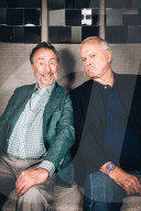 John Cleese und Eric Idle bei einem Fotoshooting in Sydney 