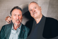 John Cleese und Eric Idle bei einem Fotoshooting in Sydney 