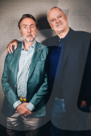 John Cleese und Eric Idle bei einem Fotoshooting in Sydney 