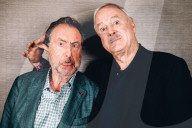 John Cleese und Eric Idle bei einem Fotoshooting in Sydney 