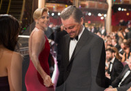 PEOPLE - Oscars 2016: Leonardo DiCaprio erwartungsvoll im Publikum