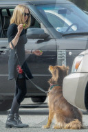PEOPLE - Amanda Seyfried mit ihrem Hund Finn bei Dreharbeiten zu 'The Last Word'