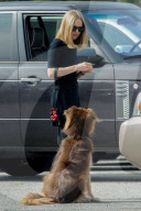 PEOPLE - Amanda Seyfried mit ihrem Hund Finn bei Dreharbeiten zu 'The Last Word'