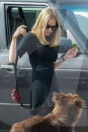 PEOPLE - Amanda Seyfried mit ihrem Hund Finn bei Dreharbeiten zu 'The Last Word'