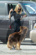 PEOPLE - Amanda Seyfried mit ihrem Hund Finn bei Dreharbeiten zu 'The Last Word'