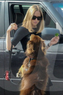 PEOPLE - Amanda Seyfried mit ihrem Hund Finn bei Dreharbeiten zu 'The Last Word'