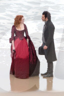PEOPLE - Aiden Turner und Eleanor Tomlinson auf dem Set zu "Poldark" in Cornwall