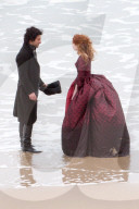 PEOPLE - Aiden Turner und Eleanor Tomlinson auf dem Set zu "Poldark" in Cornwall