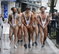 EXCLISIV - Towie Stars strippen im 'Boratkostüm' in Brentwood