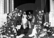 PEOPLE - Monaco Hochzeit Grace Kelly und Fürst Rainier (14.4.1956)