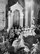 PEOPLE - Monaco Hochzeit Grace Kelly und Fürst Rainier (14.4.1956)