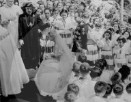 PEOPLE - Monaco Hochzeit Grace Kelly und Fürst Rainier (14.4.1956)