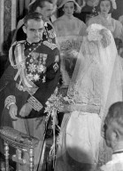 PEOPLE - Monaco Hochzeit Grace Kelly und Fürst Rainier (14.4.1956)