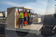 NEWS - Neue Flüchtlingsunterkünfte in Grande Synthe, Nordfrankreich