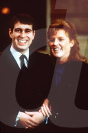 


HRH PRINCE ANDREW
with his fiancee SARAH FERGUSON
At Buckingham Palace on the day they announced their engagement
COMPULSORY CREDIT: UPPA/Photoshot Photo
CUE 206513   19.03.1986
