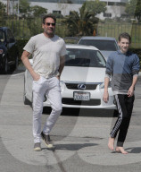 PEOPLE - David Duchovny und Sohn Kyd auf dem Weg zum Lunch