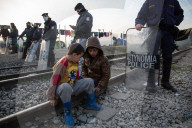 NEWS - Flüchtlinge an der griechisch-mazedonischen Grenze bei Idomeni
