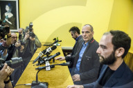 NEWS - Yanis Varoufakis bei eine Pressekonferenz in Rom