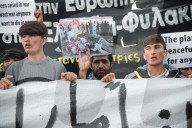 NEWS - Protest in Athen zur Ã–ffnung der Grenzen