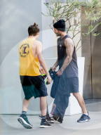 EXKLUSIV - Familie Beckham macht einen Fitnesstag in West Hollywood