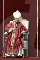 Lord's Passion celebration at St. Peter's Basilica, Vatican, Rome, Italy - 25 Mar 2016