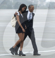 PEOPLE - Stolzer Vater: Barak Obama wird von seiner Tochter Malia begleitet