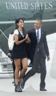 PEOPLE - Stolzer Vater: Barak Obama wird von seiner Tochter Malia begleitet