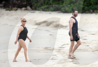 EXKLUSIV - Hugh Jackman und Deborra-Lee Furness am Beach von St. Barts