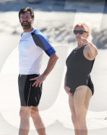 EXKLUSIV - Hugh Jackman und Frau Deborra geniessen ein Bad in St.Barts