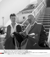 France, Orly : Simone de Beauvoir et Jean-Paul Sartre