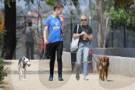 PEOPLE - Amanda Seyfried geht mit dem Hund Gassi