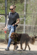 PEOPLE - Amanda Seyfried geht mit dem Hund Gassi