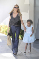 PEOPLE - Heidi Klum und Klein Lou beim shoppen im Bloomingdales