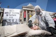 NEWS - PETA Demonstartion gegen Tierversuche in London