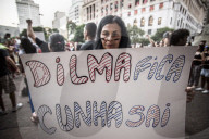 NEWS - Sao Paulo: Demo gegen die Absetzung von Dilma Rousseff