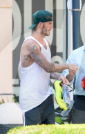 EXKLUSIV - David Beckham zeigt seine Tattoos in Miami Beach