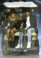 EXKLUSIV - Beyonce im Golfwagen mit Jay Z wŠhrend der Probe ihre Show