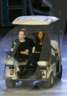 EXKLUSIV - Beyonce im Golfwagen mit Jay Z wŠhrend der Probe ihre Show