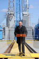 NEWS - Russland: Vladimir Putin beim Raktenstart in Vostochny 