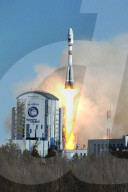 NEWS - Russland: Vladimir Putin beim Raktenstart in Vostochny 