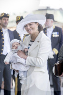 PEOPLE - 70. Geburtstag von König Carl Gustaf: Kronprinzessin Victoria mit Baby Oscar