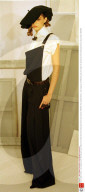 Paris Catwalk Fashions... Dior Dungarees Over White Blouse By John Galliano For Christian Dior Paris Fashions(pret A Porter Autumn/winter 1999/2000).